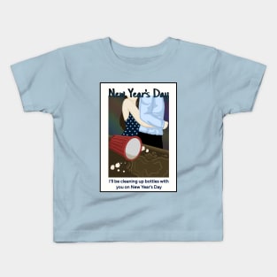 NEW YEAR'S DAY CARD | LYRICS Kids T-Shirt